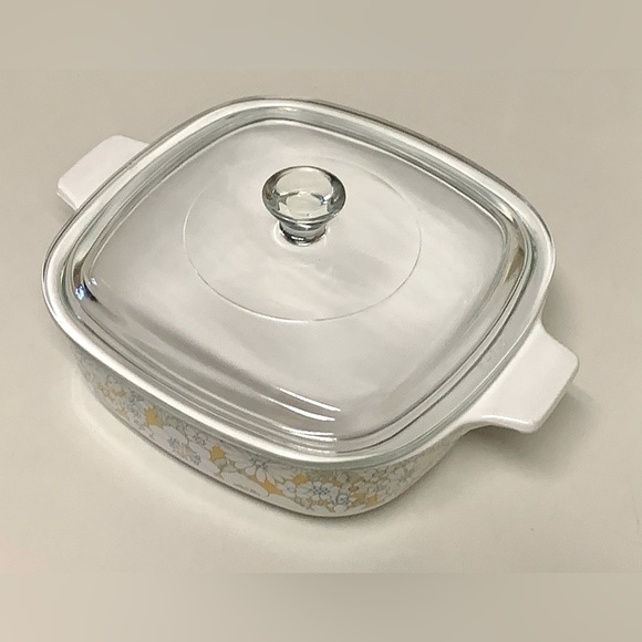 1970 Vintage 2nd Edition Floral Bouquet 1 Qt Corning Ware P 1 B Lidded Casserole - Picture 11 of 16